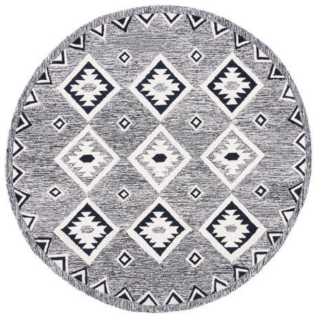 Safavieh Aspen Apn814Z Black/Ivory Rug.