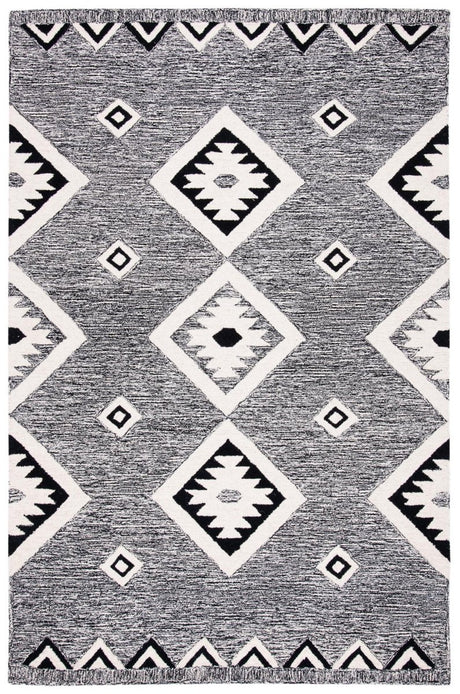 Safavieh Aspen Apn814Z Black/Ivory Rug.
