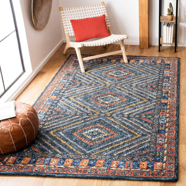 Safavieh Aspen Apn815P Rust/Green Rug.