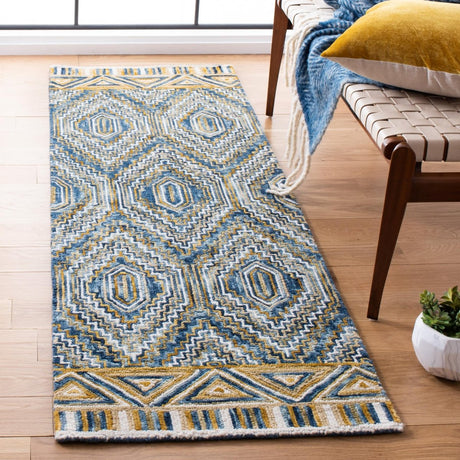 Safavieh Aspen Apn822M Blue/Gold Rug.