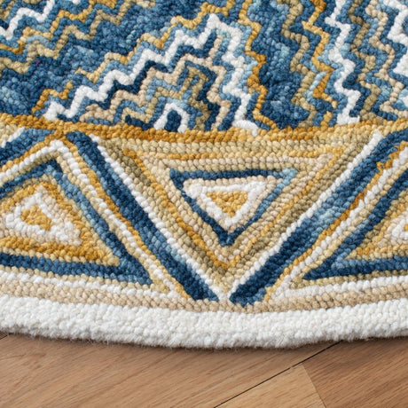 Safavieh Aspen Apn822M Blue/Gold Rug.