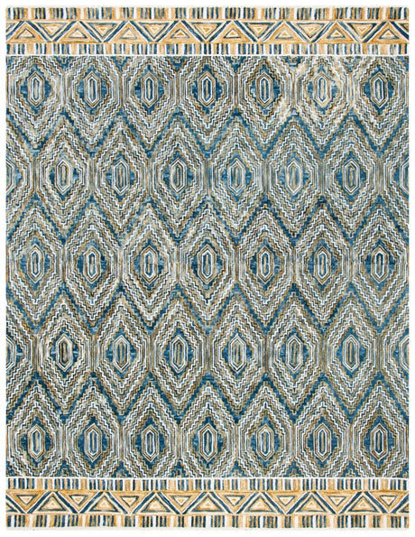 Safavieh Aspen Apn822M Blue/Gold Rug.