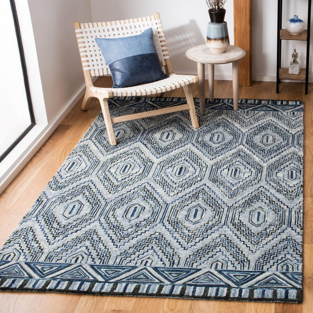 Safavieh Aspen Apn823F Grey/Blue Rugs.