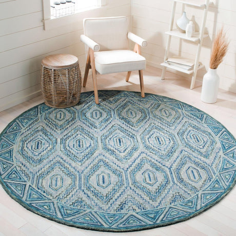 Safavieh Aspen Apn823F Grey/Blue Rugs.