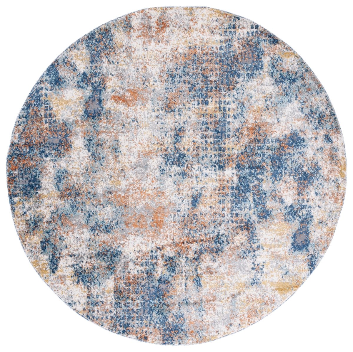 Safavieh Aston Asn704M Navy/Gold Rugs.