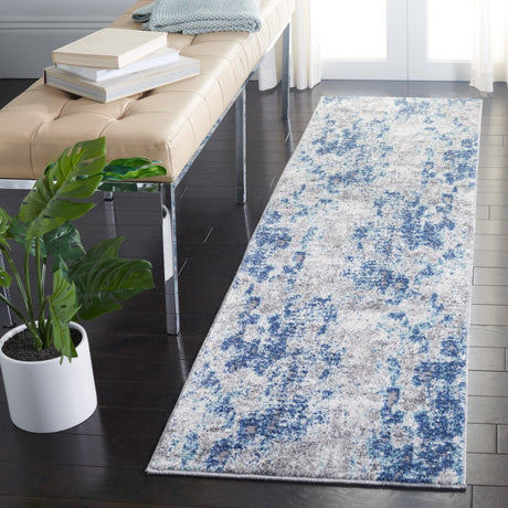 Safavieh Aston Asn704N Navy/Grey Rug.