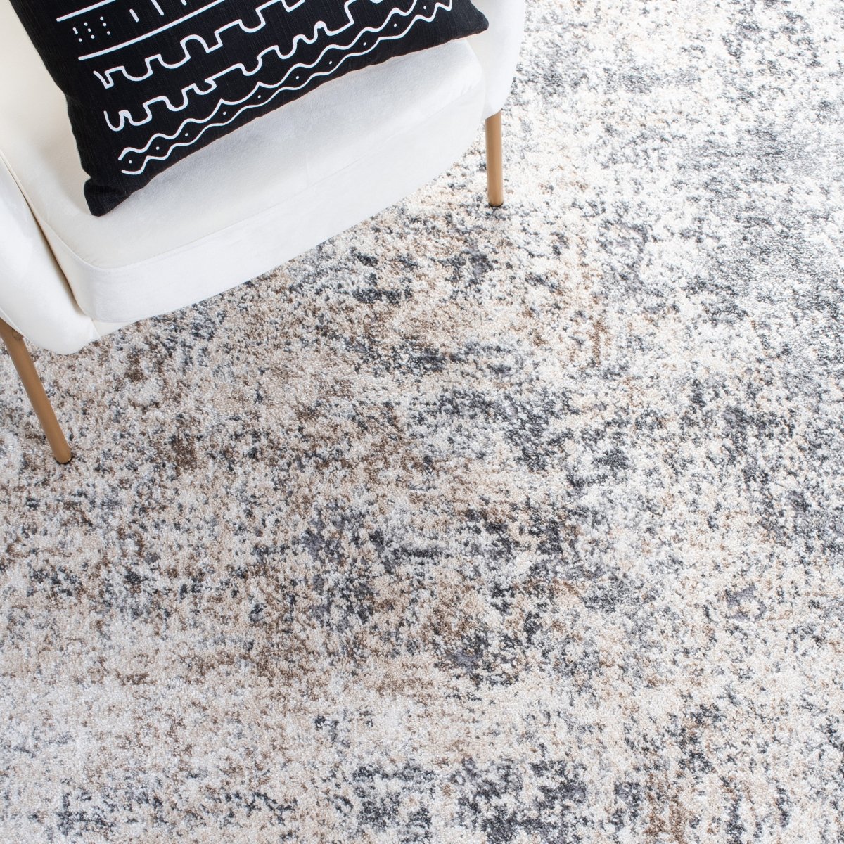 Safavieh Aston Asn705A Ivory/Grey Rug.