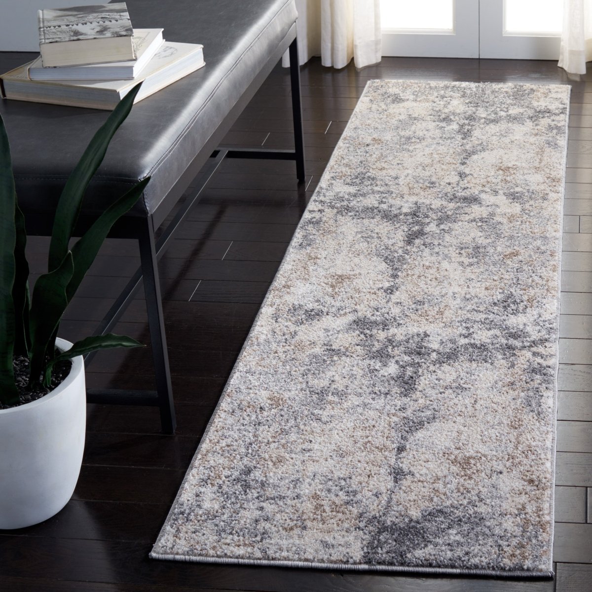 Safavieh Aston Asn710F Light Grey/Grey Rug.