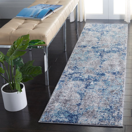 Safavieh Aston Asn710N Navy/Grey Rug.