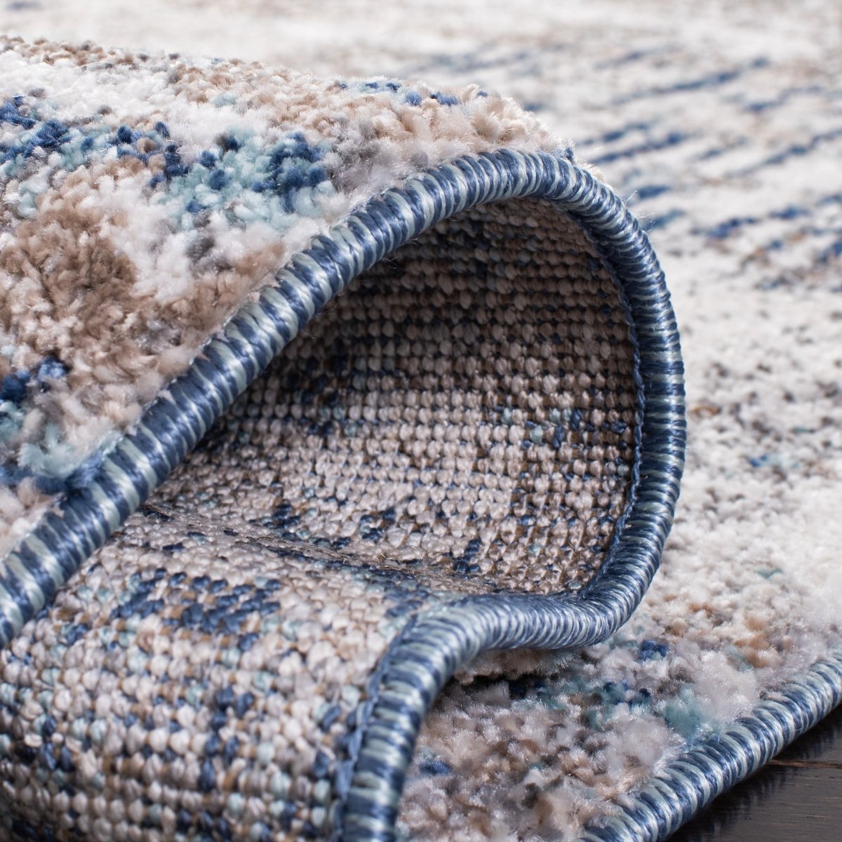 Safavieh Aston Asn712F Grey/Navy Rugs.