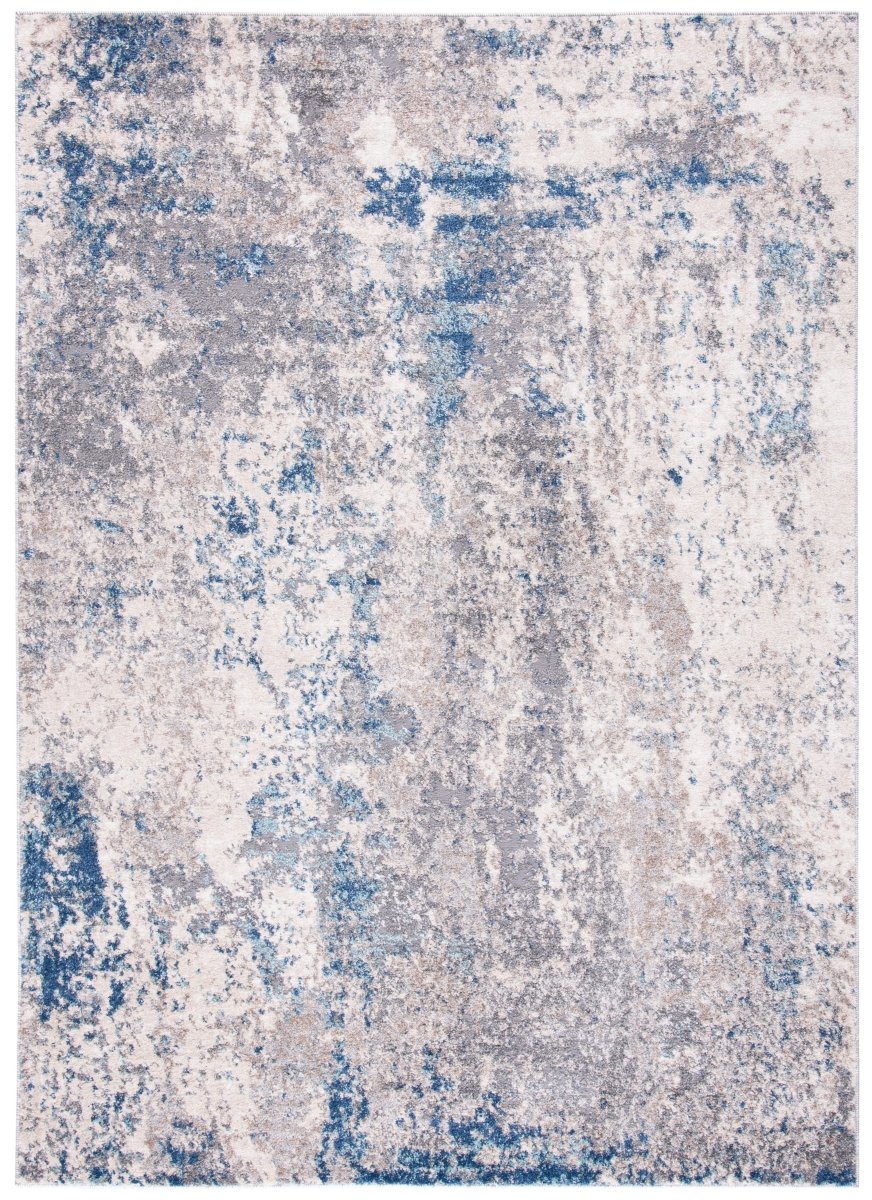 Safavieh Aston Asn718F Grey/Navy Rug.