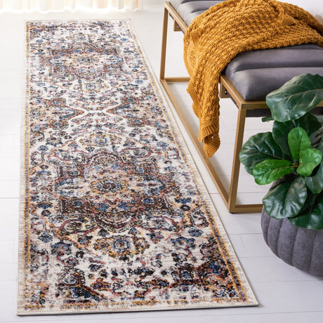 Safavieh Astoria Asa402A Ivory/Blue Rust Rug.