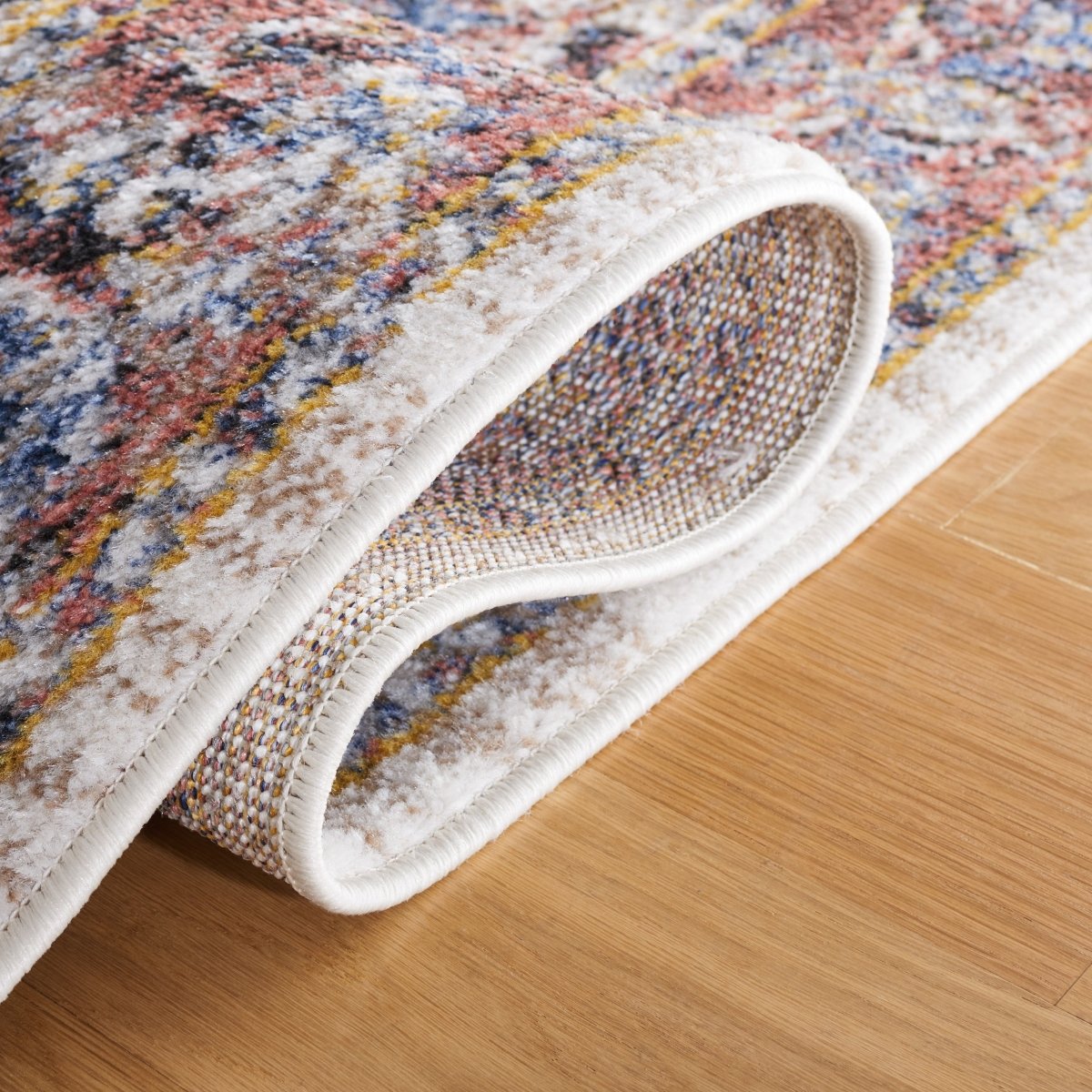 Safavieh Astoria Asa402A Ivory/Blue Rust Rug.
