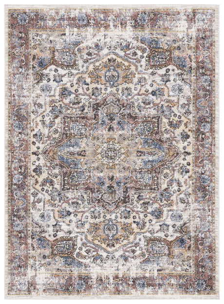 Safavieh Astoria Asa402A Ivory/Blue Rust Rug.