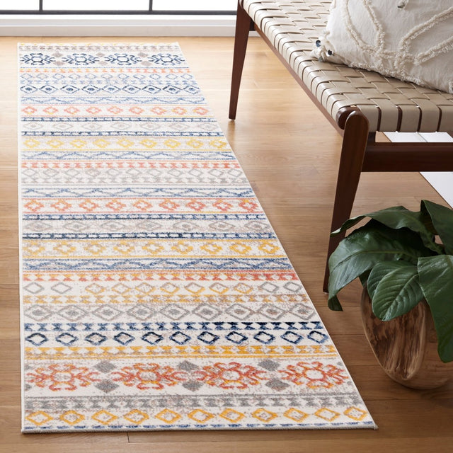 Safavieh Astoria Asa414A Ivory/Blue Rust Rug.