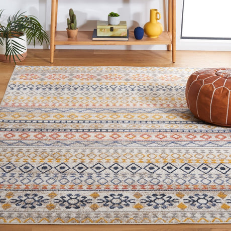 Safavieh Astoria Asa414A Ivory/Blue Rust Rug.