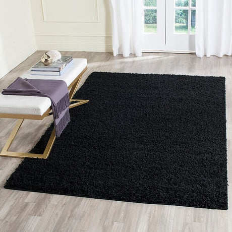 Safavieh Athens Shag Sga119K Black Rugs.