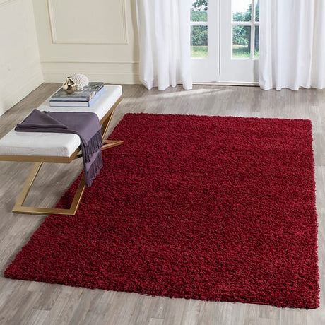 Safavieh Athens Shag Sga119R Red Rugs.