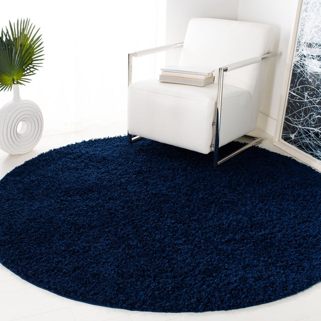 Safavieh Athens Shag Sgas119N Navy Rug.