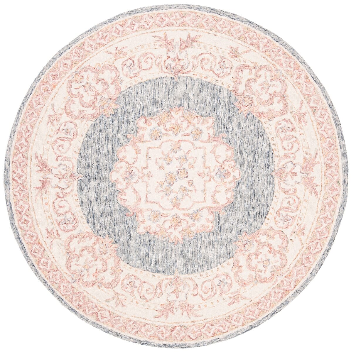 Safavieh Aubusson Aub101M Blue / Pink Rugs.