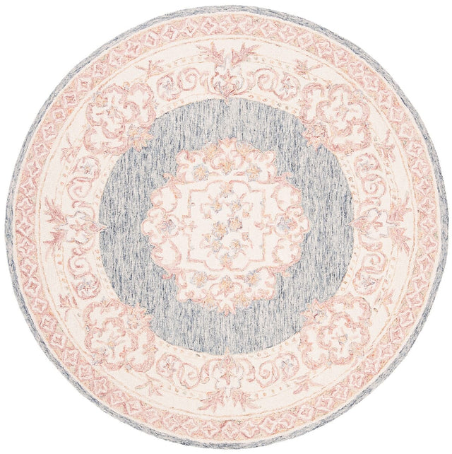 Safavieh Aubusson Aub101M Blue / Pink Rugs.