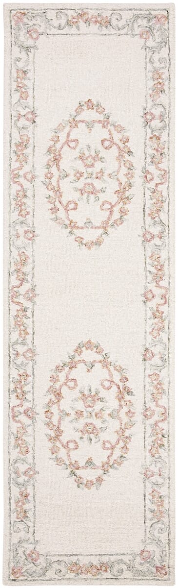 Safavieh Aubusson Aub102A Ivory/Pink Rug.