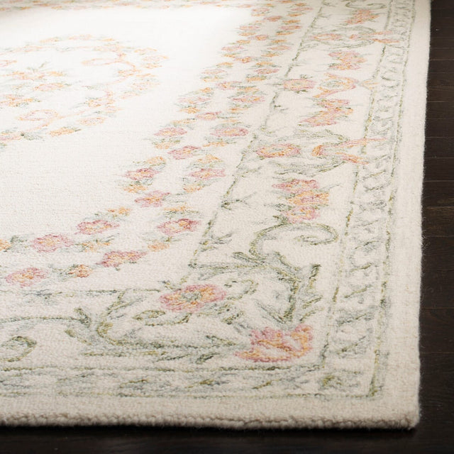 Safavieh Aubusson Aub102A Ivory/Pink Rug.