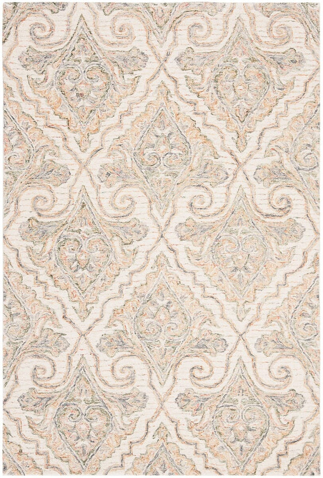 Safavieh Aubusson Aub103A Ivory / Green Rugs.