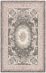 Safavieh Aubusson Aub105H Ivory / Charcoal Rugs.
