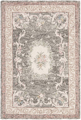 Safavieh Aubusson Aub105H Ivory / Charcoal Rugs.