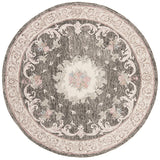 Safavieh Aubusson Aub105H Ivory / Charcoal Rugs.