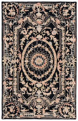 Safavieh Aubusson Aub201Z Black/Ivory Rug.
