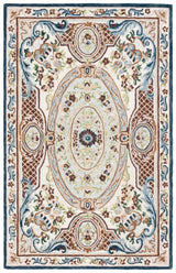 Safavieh Aubusson Aub202A Ivory/Blue Rug.