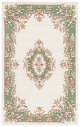 Safavieh Aubusson Aub301A Ivory/Green Rug.
