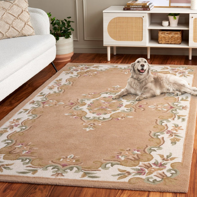 Safavieh Aubusson Aub301B Beige/Ivory Rug.