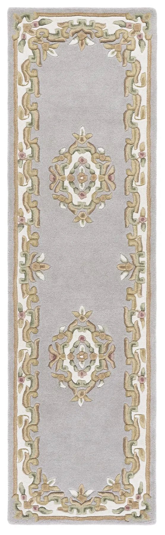 Safavieh Aubusson 2'-3" x 8'-0" Rug in Grey / Ivory
