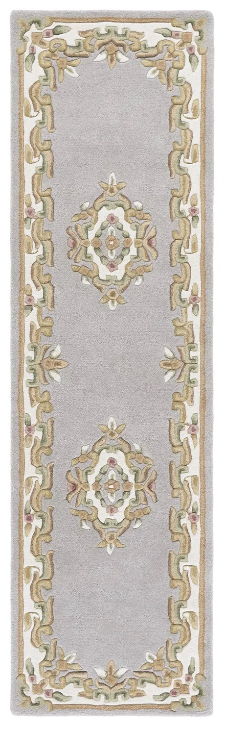 Safavieh Aubusson 2'-3" x 8'-0" Rug in Grey / Ivory