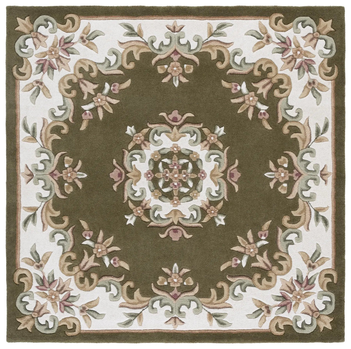 Safavieh Aubusson 6'-0" x 6'-0" Rug in Grey / Ivory