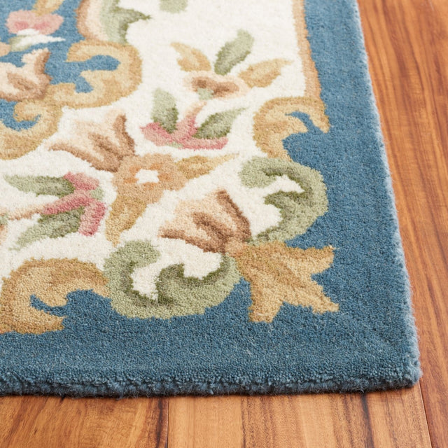 Safavieh Aubusson Aub301M Blue/Ivory Rug.