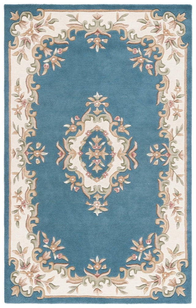 Safavieh Aubusson Aub301M Blue/Ivory Rug.