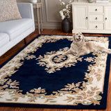 Safavieh Aubusson Aub301N Navy/Ivory Rug.