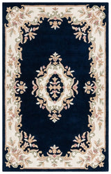 Safavieh Aubusson Aub301N Navy/Ivory Rug.