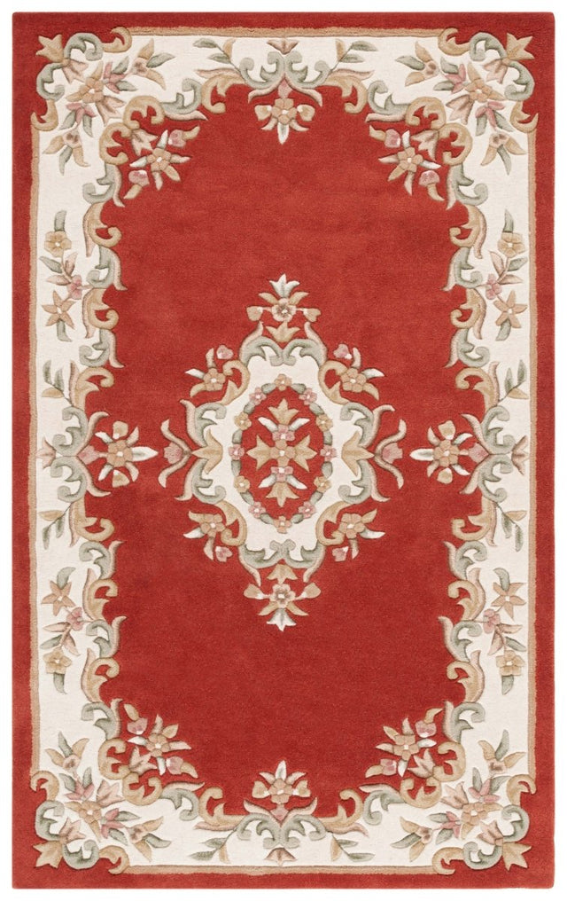 Safavieh Aubusson Aub301P Rust/Ivory Rug - Safavieh - aub301p - 3