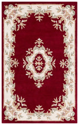 Safavieh Aubusson 4'-0" x 6'-0" Rug in Red / Ivory