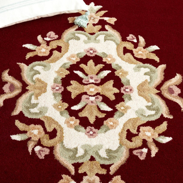 Safavieh Aubusson Aub301Q Red/Ivory Rug - Safavieh - aub301q - 28