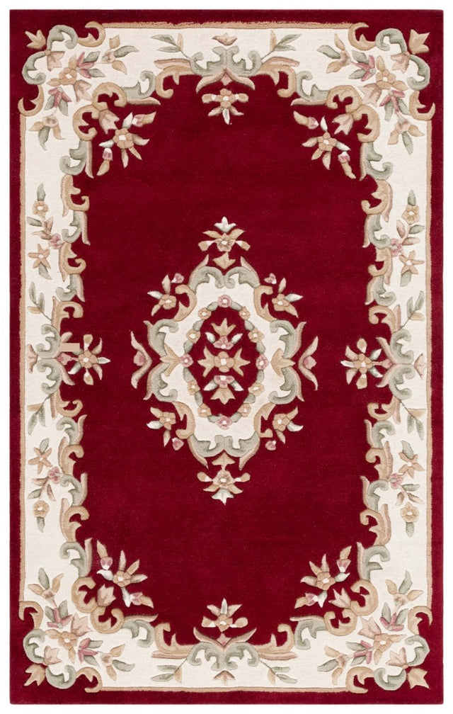 Safavieh Aubusson Aub301Q Red/Ivory Rug - Safavieh - aub301q - 3