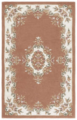 Safavieh Aubusson 4'-0" x 6'-0" Rug in Peach / Ivory