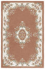 Safavieh Aubusson 4'-0" x 6'-0" Rug in Peach / Ivory