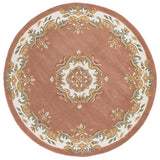 Safavieh Aubusson 6'-0" x 6'-0" Rug in Peach / Ivory
