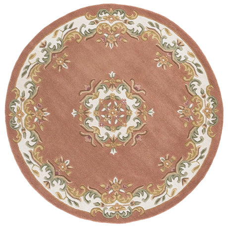 Safavieh Aubusson 6'-0" x 6'-0" Rug in Peach / Ivory